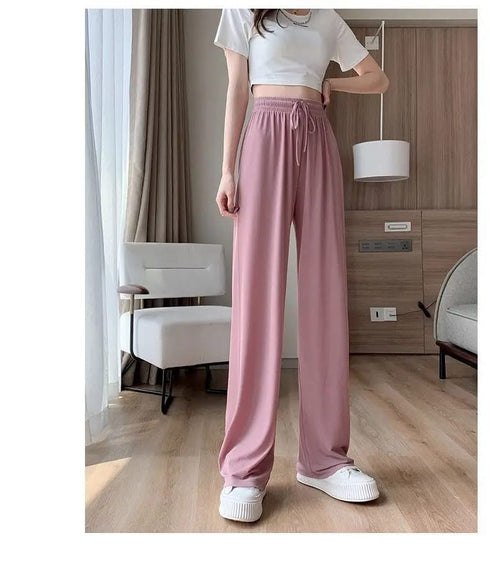 Summer Comfy High Waisted Wide Leg Pants